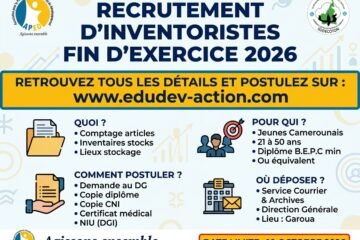 Recrutement inventoristes sodecoton 2026