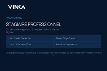 Vinka conseils recrutement stagiaire professionnel douala 2026
